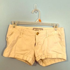 White Abercrombie Kids shorts